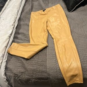 Nicole miller faux leather pull on pants